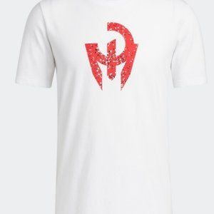 adidas MENS MAHOMES TEE -WHITE -size LARGE